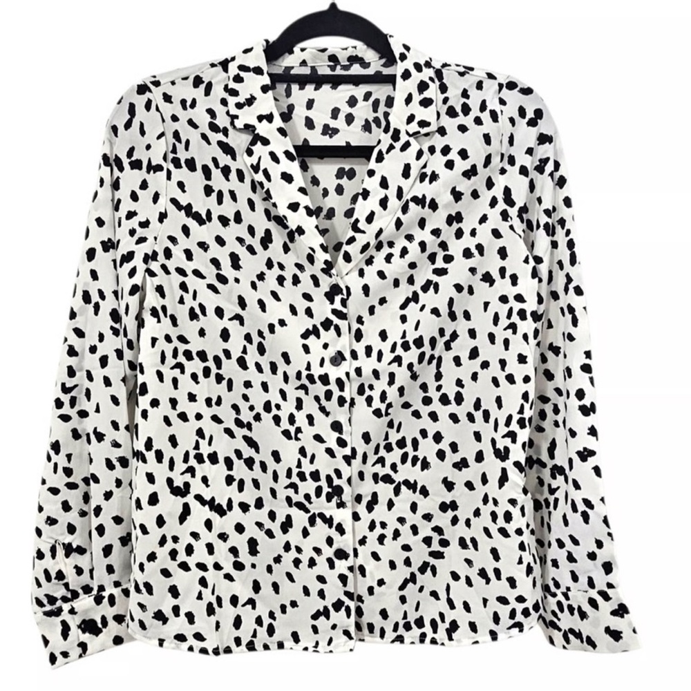 Stylish Black and White Women's Work Blouse